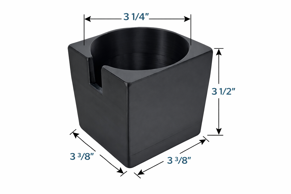 Square Center Console Cup Holder Insert for Work Trucks