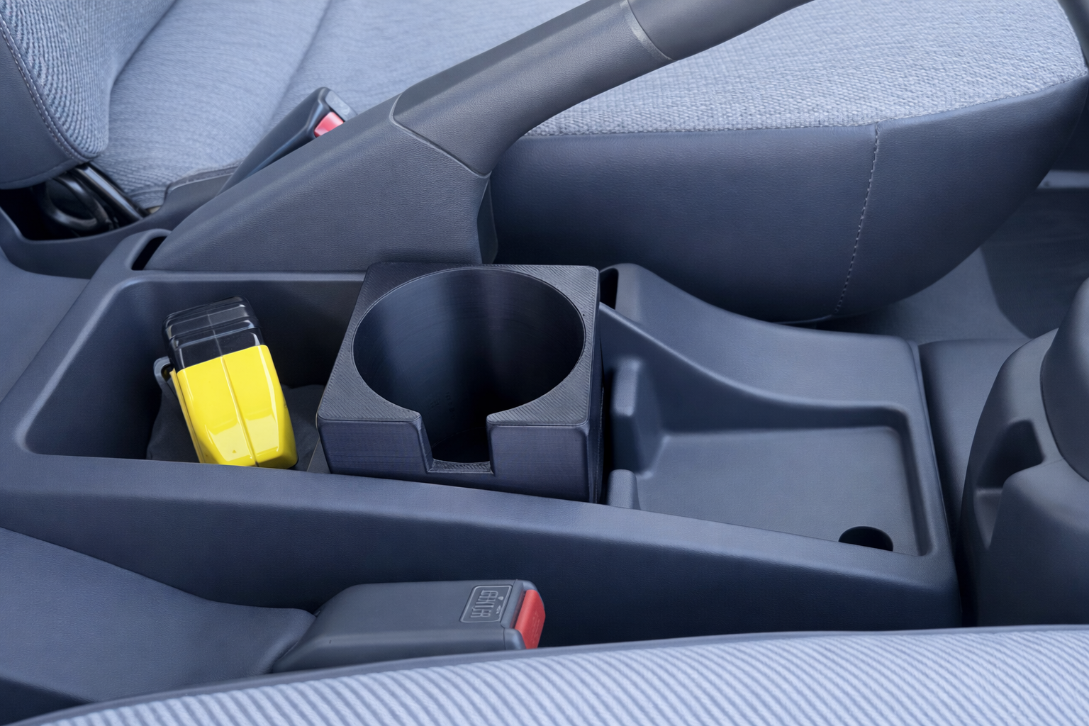 Square Center Console Cup Holder Insert for Work Trucks